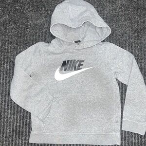 Nike Hoodie Youth Small Gray Pullover Sweatshirt Kids
